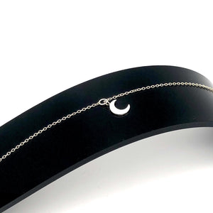 Sterling Silver Delicate Moon Bracelet