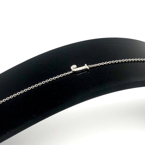Adjustable Letter Bracelet - Sterling Silver - ANDJewellery