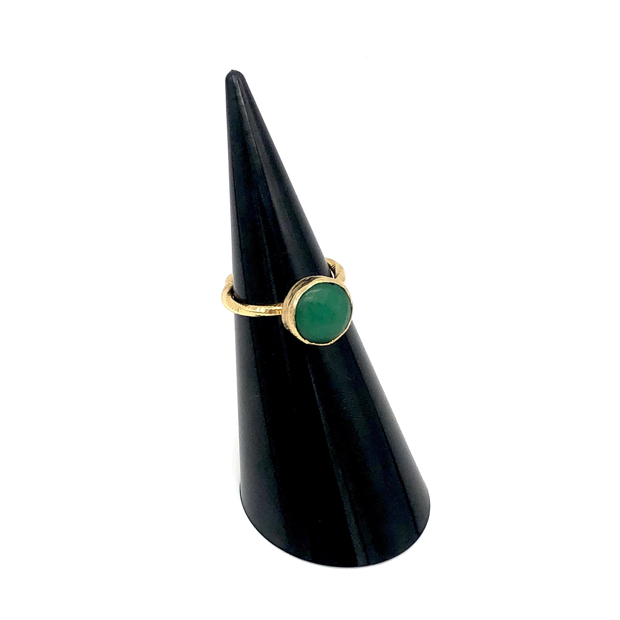 Gold Semi Precious Open Ring - ANDJewellery