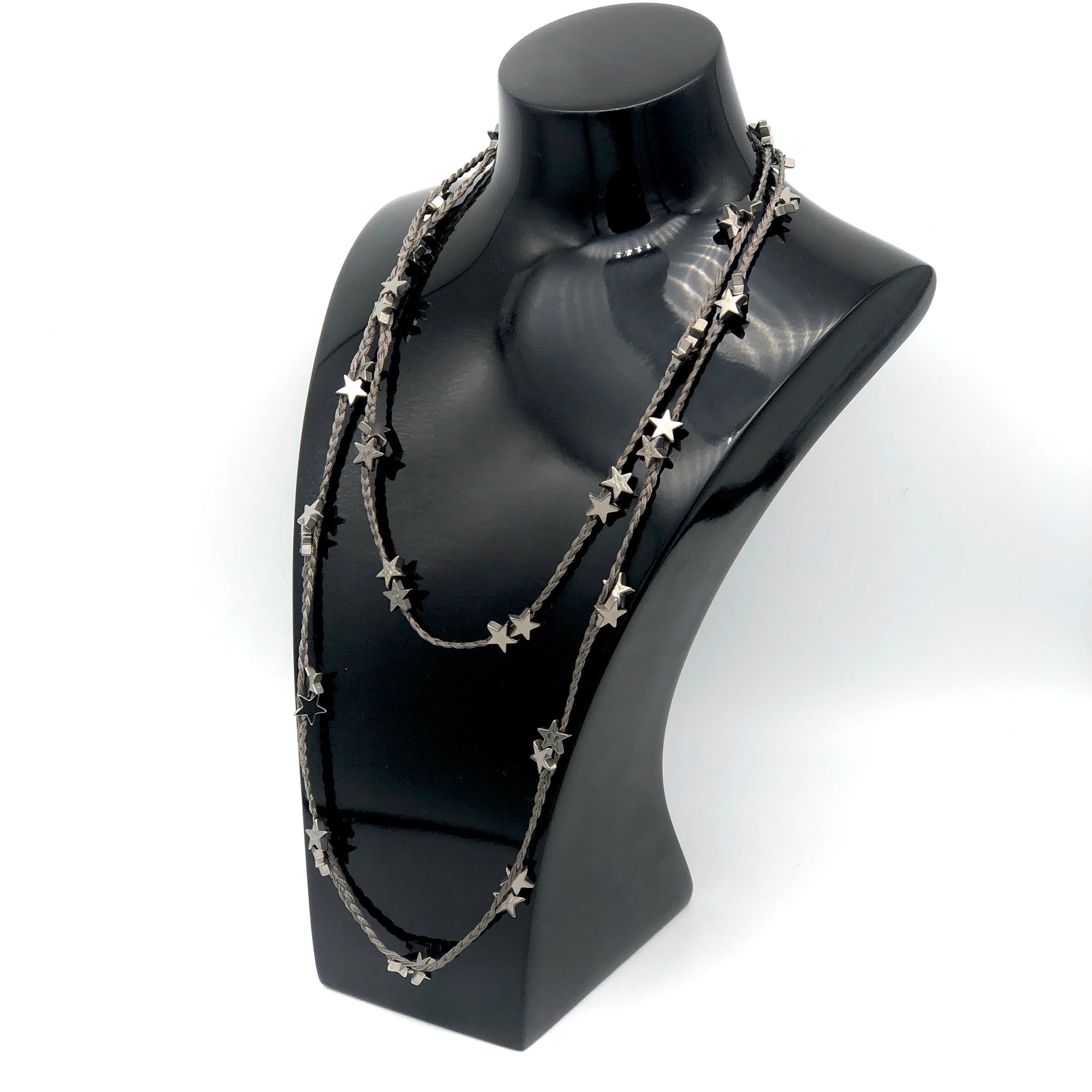 Long thread chain with on sale pendant